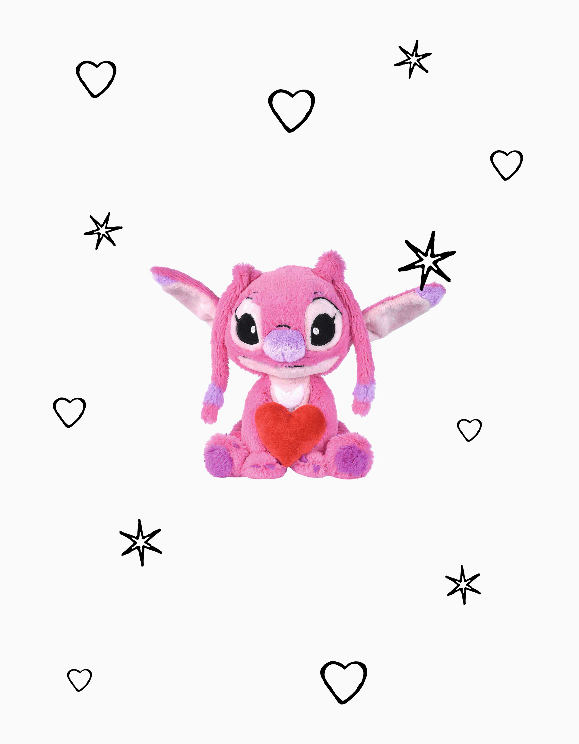 Angel with Heart Soft Toy Disney 25 cm