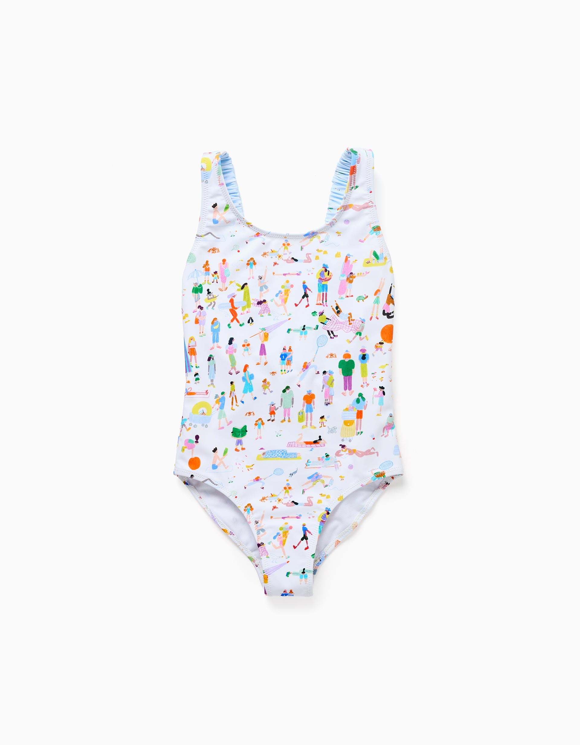 Bañador con estampado Carolina Celas x Zippy para niña, blanco