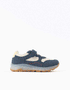Zapatillas deportivas con luces para niño, azul/beige/amarillo