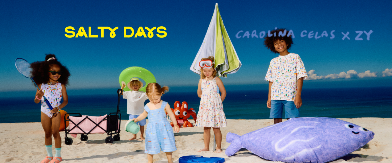 Collab ZY x Carolina Celas: summer collection for kids banner