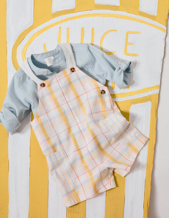 B&S dungarees & shirt set for baby boy