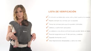 Porte-Bébé Embrace Ergobaby Gris 0M+