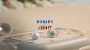 Pack of 2 Philips Avent Ultra Air Night Soothers for Boys, 0-6M