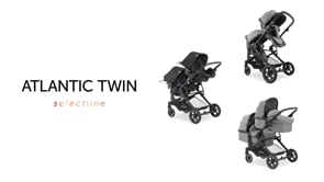 Atlantic Twin Hauck Stroller, Grey