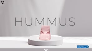 Booster highchair Hummus Stars Pink Asalvo