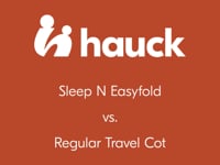Travel Cot Sleep N Easyfold Hauck, Grey