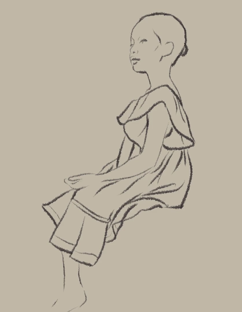 Vestido de Algodão Fil a Fil com Folhos para Menina 'B&S', Azul