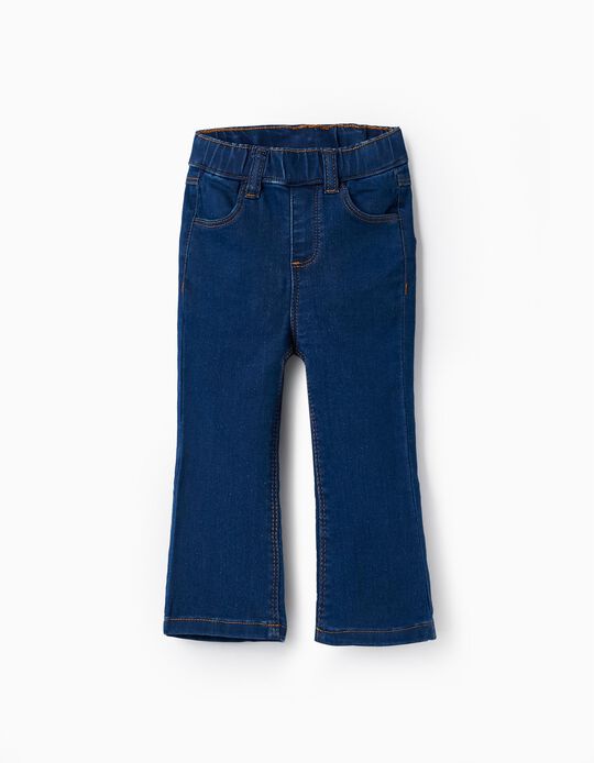 Denim Trousers for Baby Girls 'Flare Fit', Blue