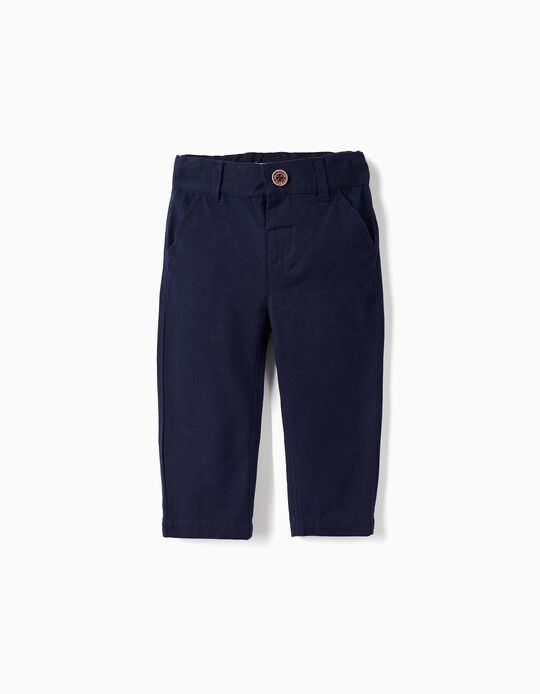 Pantalones para Bebé Niño 'Slim', Azul Oscuro