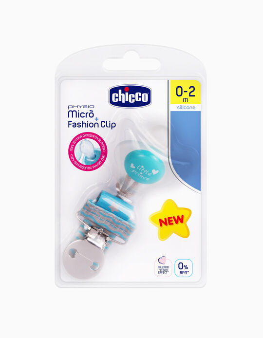 Clip & Silicone Pacifier Set 0-2m by Chicco