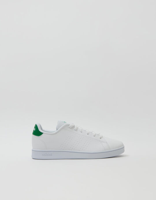 Baskets 'Adidas Advantage', blanc/vert