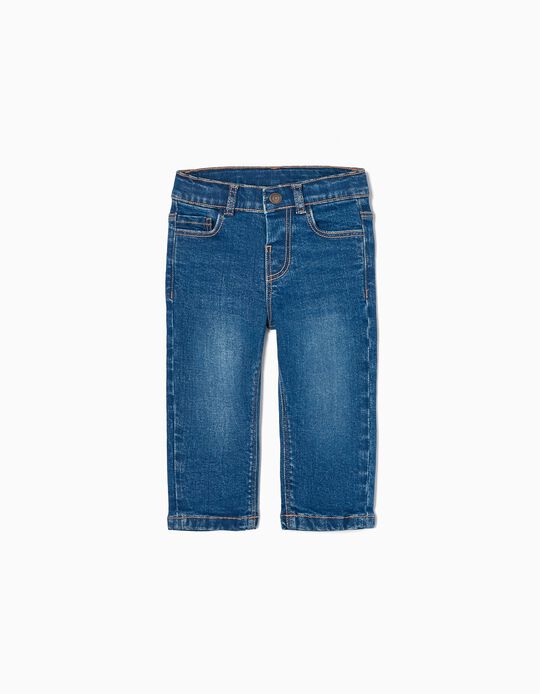 Cotton Jeans for Baby Boys, Blue