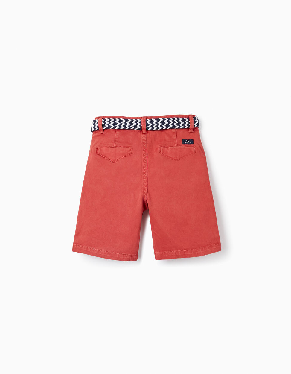 Buy Online Shorts with Belt for Boys 'Midi', Red