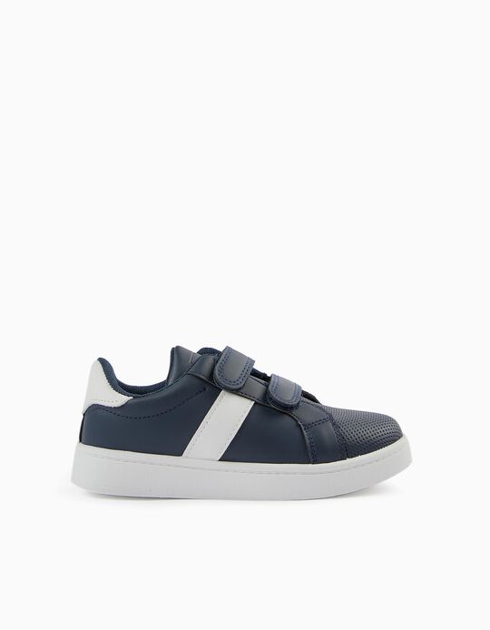 Trainers for Boys, Dark Blue/White