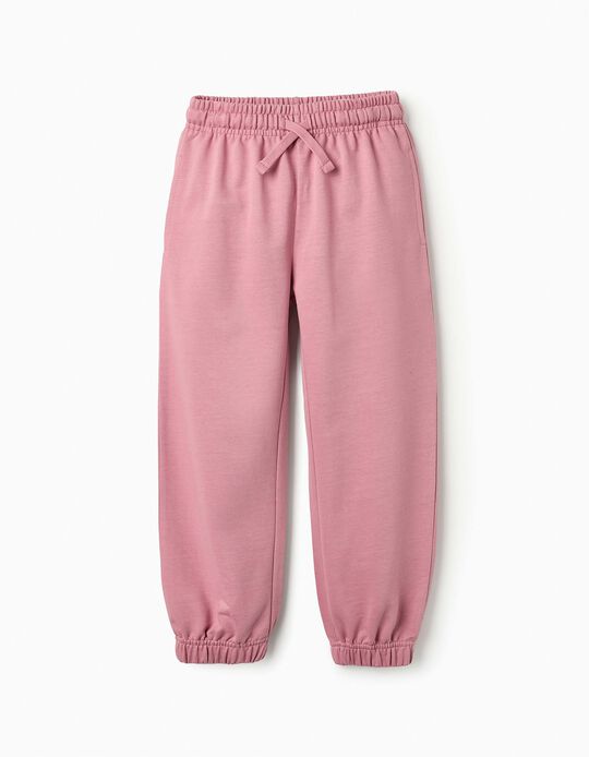 Comprar Online Pantalones de Chándal en Algodón para Niña, Rosa