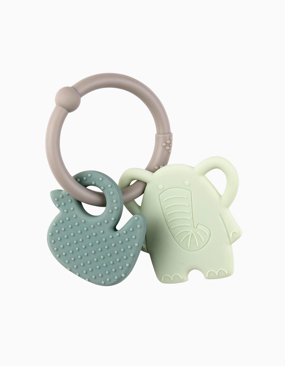 Silicone Teething Ring Elephant/Duck Nattou