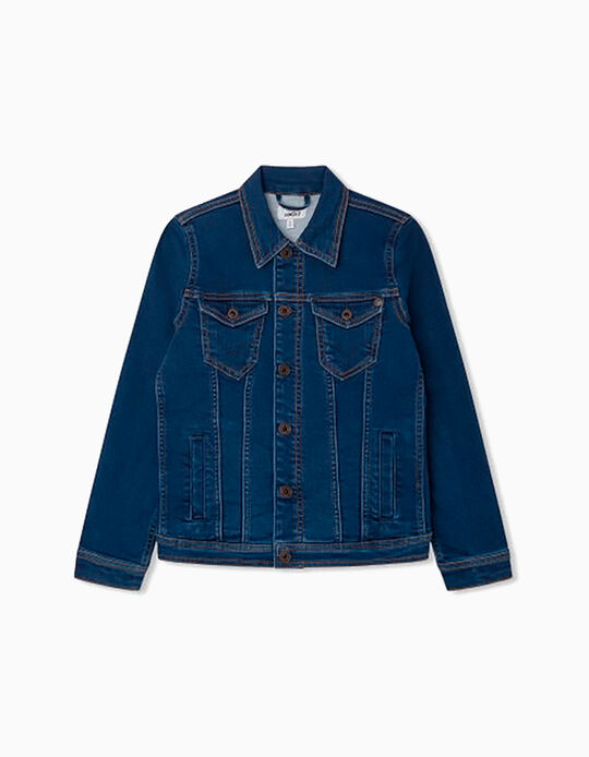 Cotton Denim Jacket for Girls 'Pepe Jeans', Blue