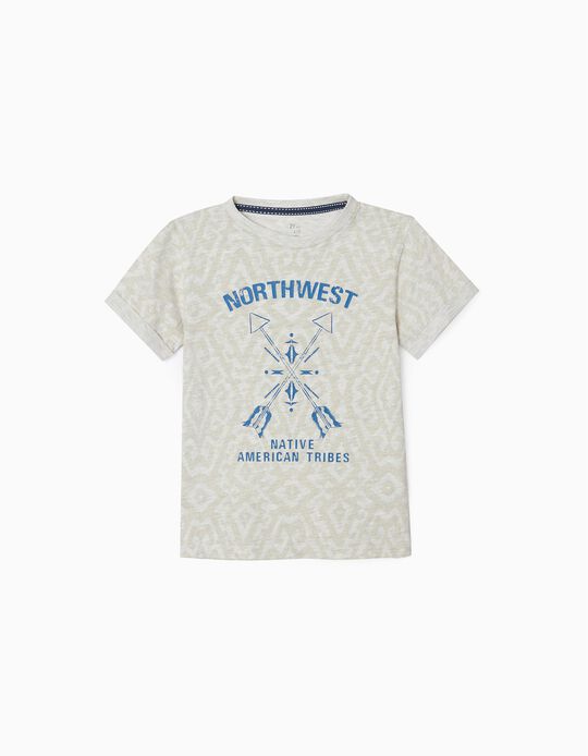 T-Shirt para Menino 'Northwest', Bege