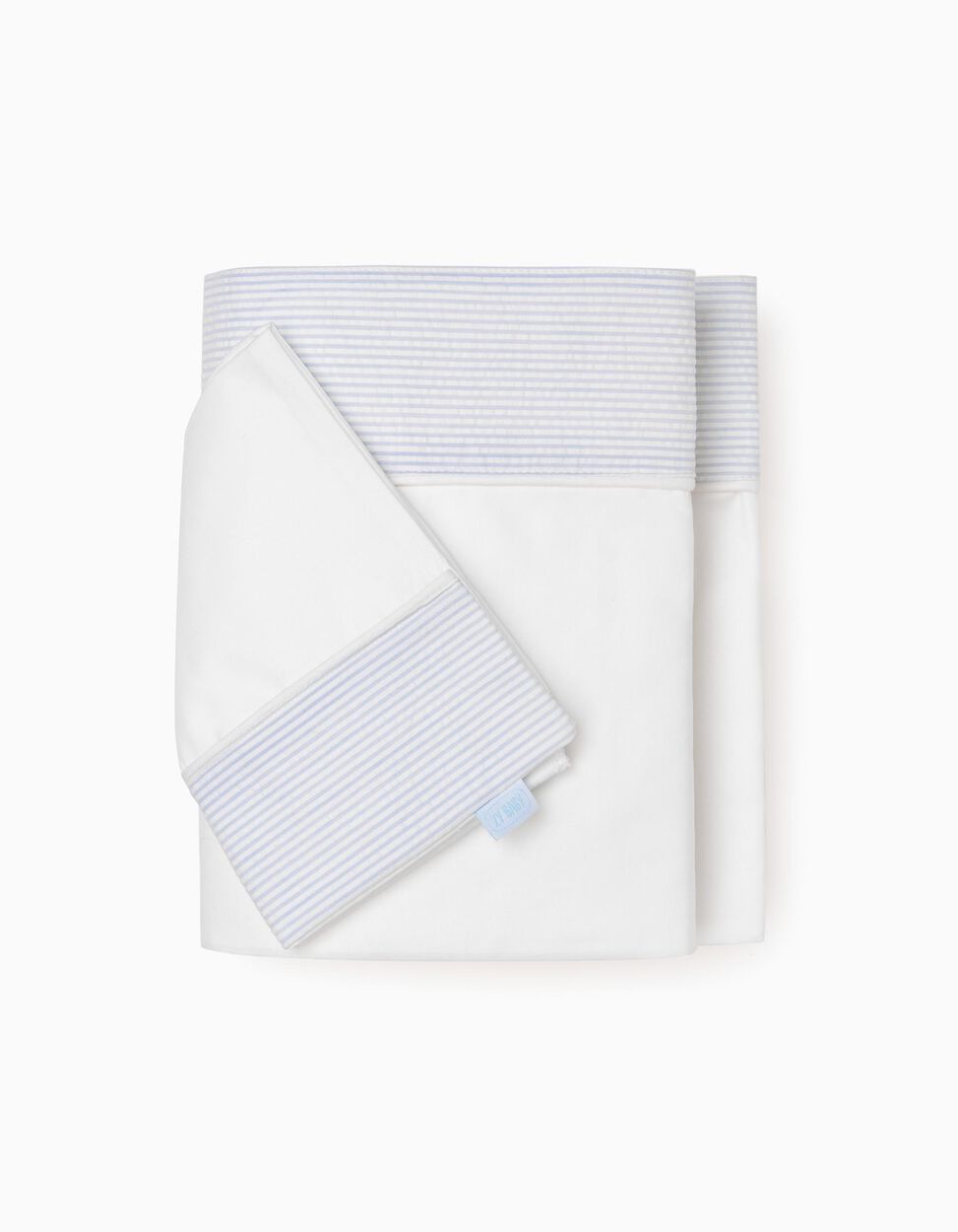Sheet + Pillow Case 55x90Cm Essential Blue Zy Baby