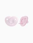 2 Sucettes Soothie Silicone Philips Avent Pink 0-6M