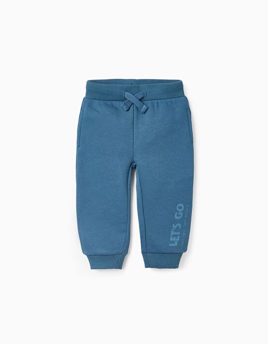 Buy Online Joggers for Baby Boys 'Let's Go', Turquoise