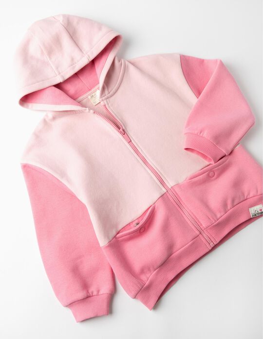 Hooded Jacket for Girls 'Cute', Pink
