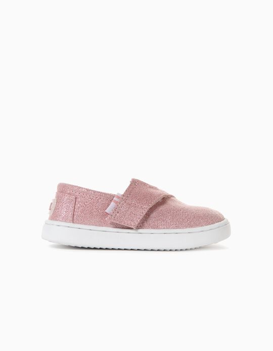 Sparkly Slip-On Trainers for Baby Girls, Pink