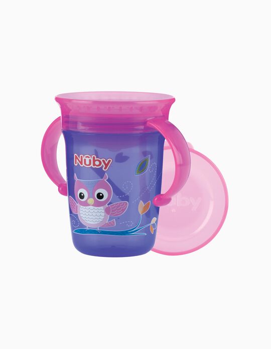 Buy Online 360 Sippy Cup with Handles, 240ml 6M+ by Nuby