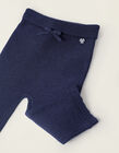 Buy Online Knit Trousers with Bow for Newborn Girls, Dark Blue