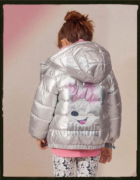 Padded Jacket for Girls 'Minnie', Silver