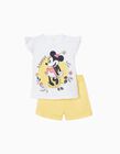 Pyjamas for Baby Girls 'Nature Minnie', Yellow/White