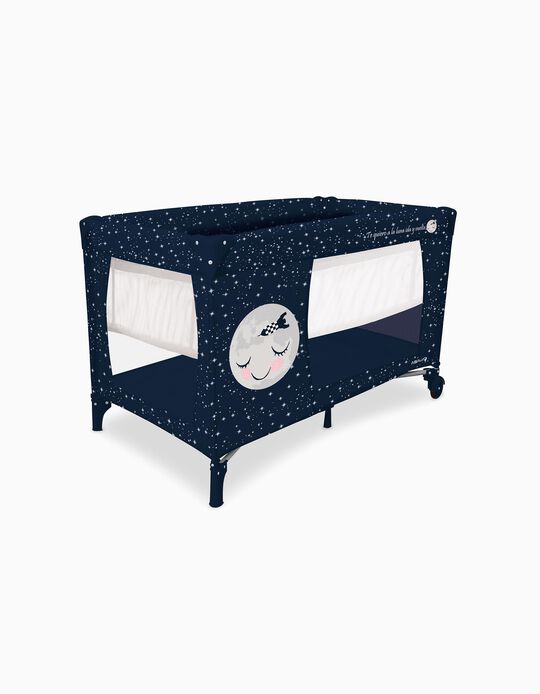 Travel Cot with 2 Heights Smooth Luna Asalvo