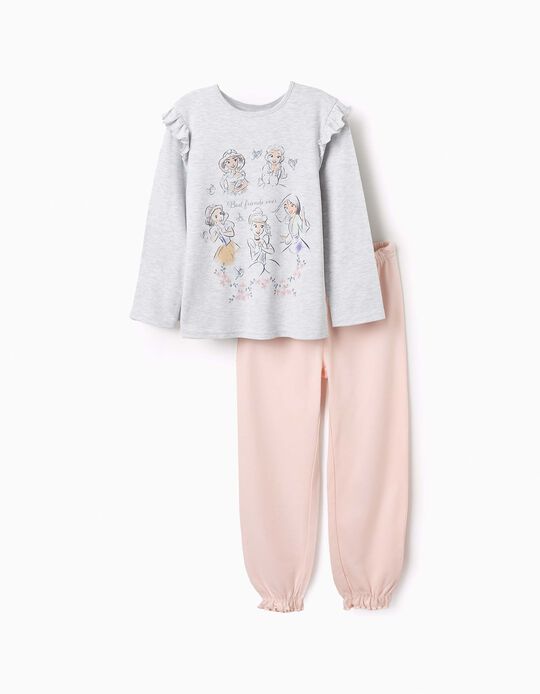 Comprar Online Pijama de Algodão para Menina 'Princesas Disney', Rosa/Cinza