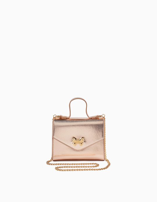 Shoulder Bag for Girls 'Butterfly', Gold