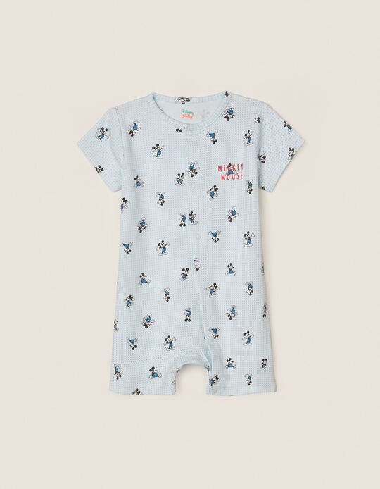 Pyjama Combishort Bébé Garçon 'Fun Mickey', Bleu