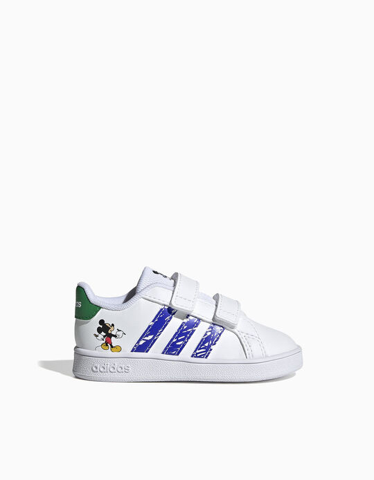 Trainers for Baby Boys 'Mickey Adidas Grand Court', White