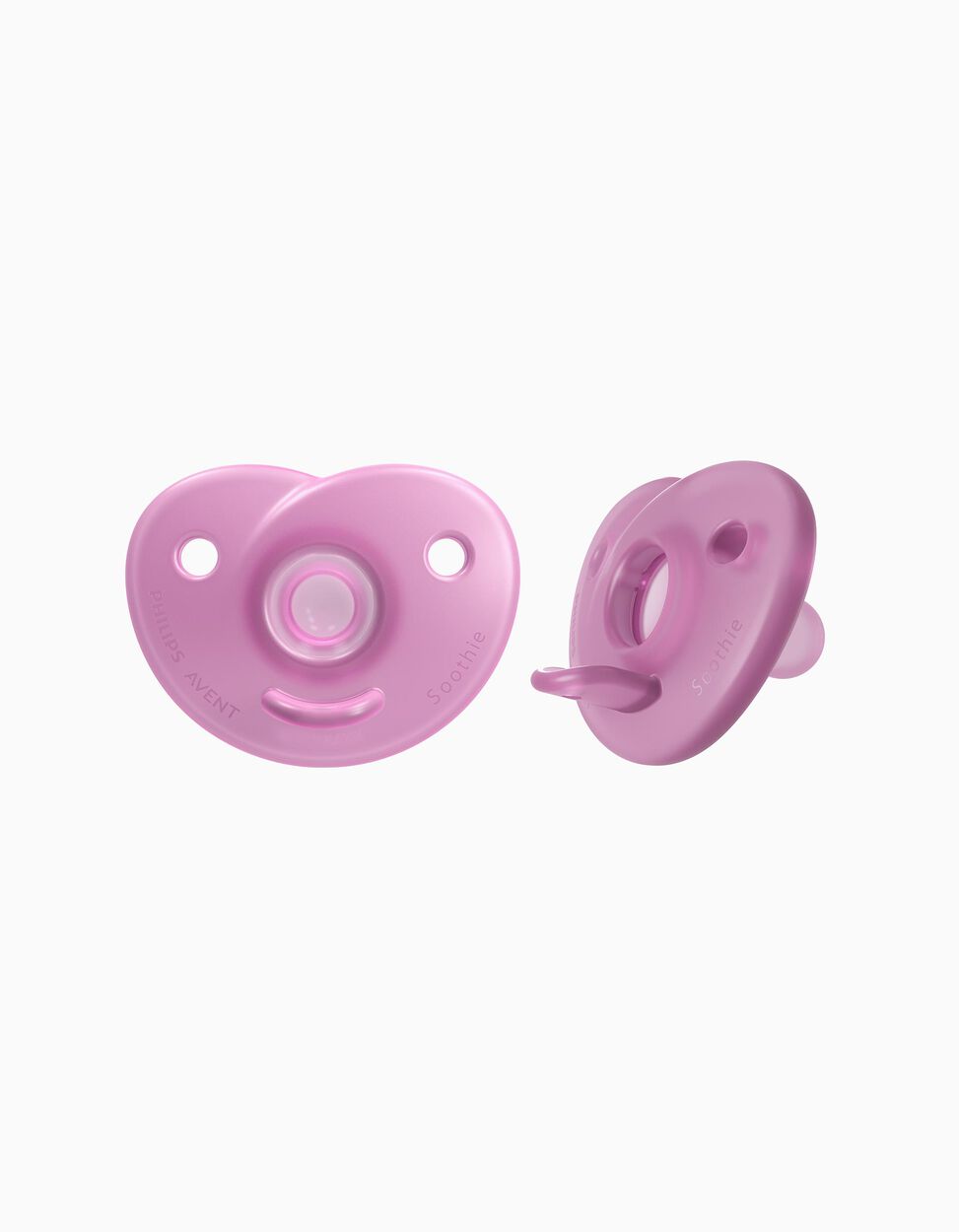 2 Chupetes Soothie Silicona Philips Avent Pink 0-6M