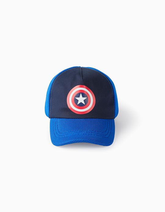 Gorra para Bebé y Niño 'Capitán América', Azul