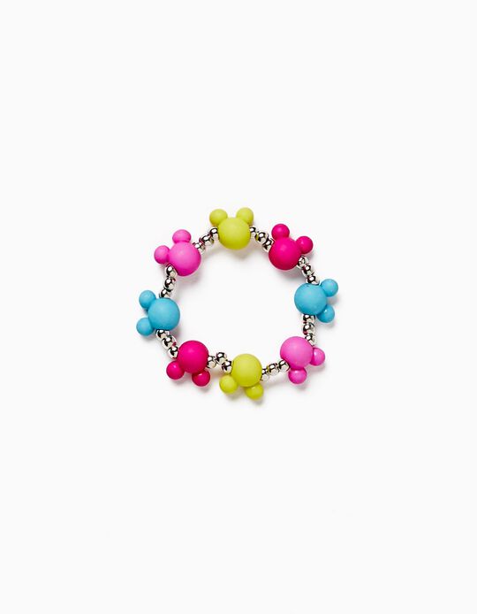 Elastic Bracelet for Babies and Girls 'Minnie', Pink/Yellow/Turquoise