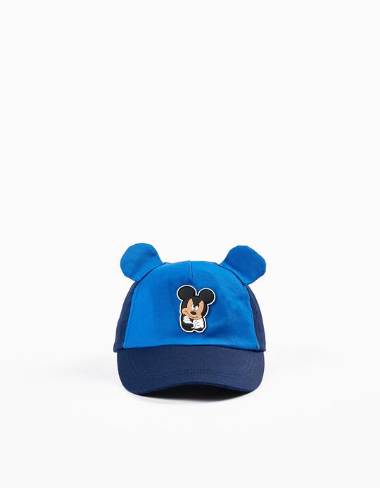 Gorra de algodón para Bebé Niño 'Mickey', Azul
