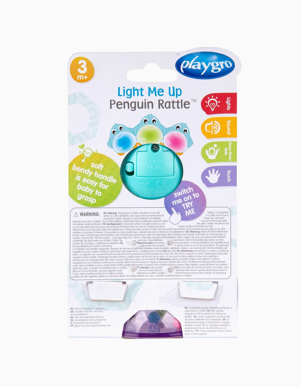 Rattle Penguin Playgro 3M+