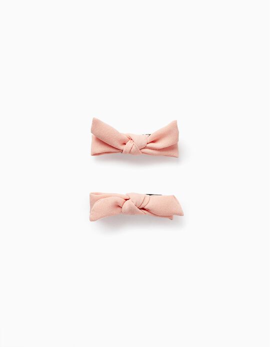 2-Pack Hair Clips for Baby and Girls, Pink