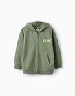 Hooded Jacket for Boys 'Turning a New Leaf', Green