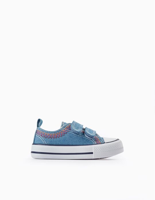 Zapatillas Denim para Bebé Niña '50's Sneakers', Azul