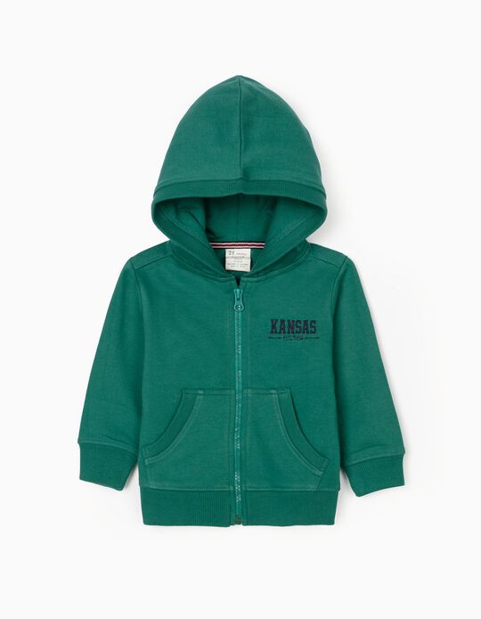 Hooded Jacket for Baby Boys, Green