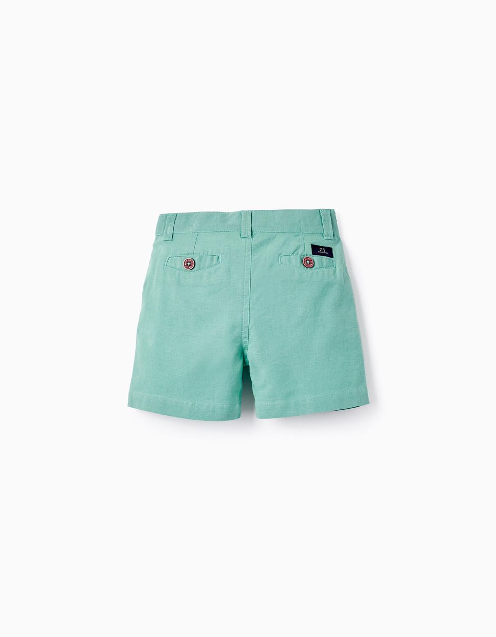 Comprar Online Pantalones cortos con Lino para Bebé Niño 'B&S', Verde