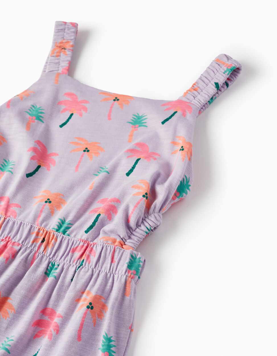 Comprar Online Vestido Estampado em Algodão para Menina 'Tropical', Lilás
