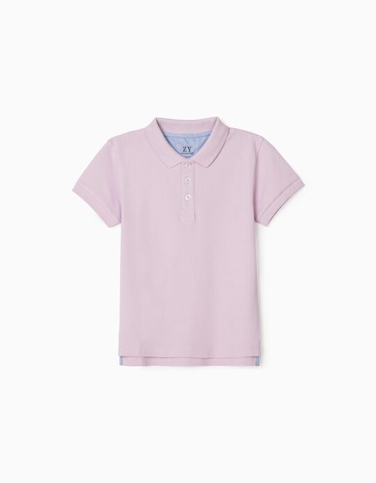Polo Shirt for Boys, Lilac