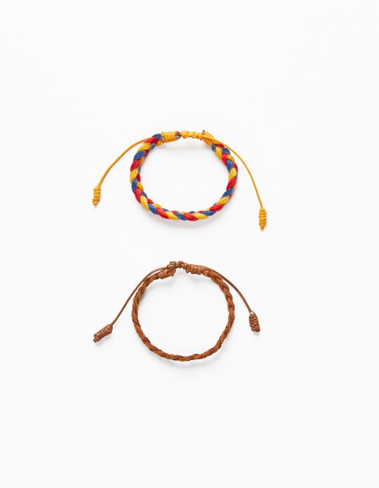 2 Bracelets for Girls, Multi-coloured