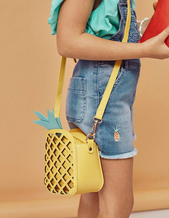 Crossbody Bag for Girls 'Pineapple', Yellow